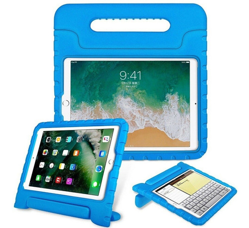 Funda Agarradera Foami + Mica Cristal Para iPad Air 1 9.7