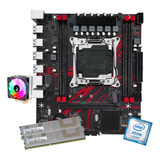 Kit Gamer Placa Mãe X99 Black Red Intel Xeon E5 2673 V3 16gb