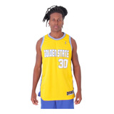 Regata Basquete Masculina M10 Action Golden State Faixa