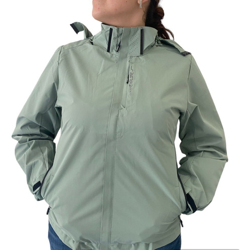 Chamarra Rompevientos Ligera Impermeable Para Mujer