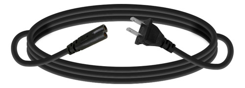 Cable De Corriente Dos Polos Para Cargador De Laptop 1.5mts