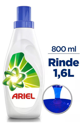 Detergente Líquido Ariel Doble Poder Ropa Blanca Color 800ml