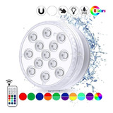 Luz Led Rgb Inalámbrica Ambiente Fiesta Impermeable Acuario