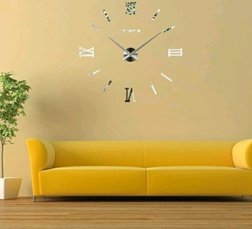 Reloj De Pared 3d Tamaño Grande Colores Decoracion Hogar
