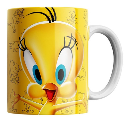 Taza Aaa De Piolin - Tweety - Looney Tunes Calidad Premium