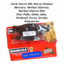 Pastillas De Frenos Mamusa 0327=7201=8747 Ford/fiat/mercury Ford Mercury