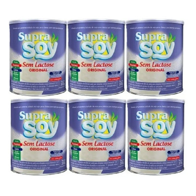 Kit 6x300g Supra Soy Original Sem Lactose