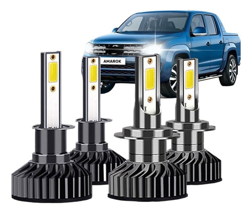 Kits De Faros  6000k Led De Luz Alta Y Baja Para Volkswagen