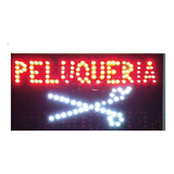 Cartel Led Peluqueria Importado Abierto Leer Detalle