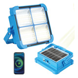 Refletor Led Solar Bateria Portátil Recarregável 100w