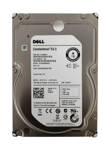 M4 Disco Duro 4tb Sas Dell St4000nm0023 Np 0529fg 3.5