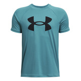 Polera Big Logo Ua Tech Niño Azul Under Armour