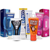 Kit Sexshop Volumao Retardante Lubrificante Refrescante