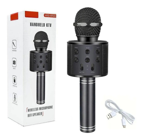 Microfono Karaoke Bluetooth Inalambrico Parlante Recargable