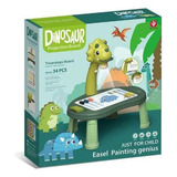 Mesa Pizarra De Dibujo Didactica De Dinosaurio Para Niños