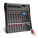 Mezcladora Audio Gc  Profesional Ct6 6 Canales Usb Eq Mixer