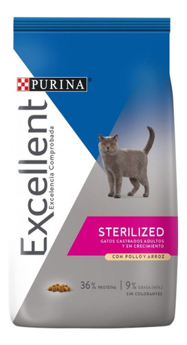 Alimento Excellent Sterilized Para Gato Adulto Pollo 7,5 Kg