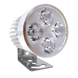 Faro Proyector Led 12w Redondo Moto 12/24v Aluminio