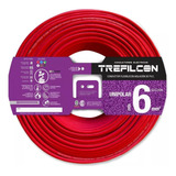 Cable Unipolar 6mm Trefilcon Rojo X 50 Metros