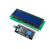 Display Lcd 16x2 Con Luz De Fondo Azul Y Modulo I2c 1 Pieza 