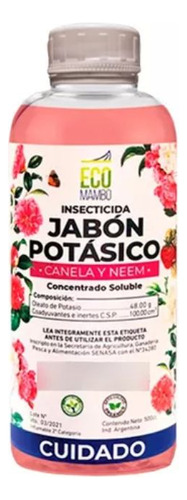 Jabon Potasico Ecomambo Canela Y Neem 500ml Insecticida Nat