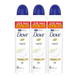 Kit 3 Desodorante Antitranspirante Dove Women Original 250ml