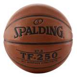 Baloncesto Interior-exterior Spalding Tf-250, 29.5 Pulgadas Color Naranja