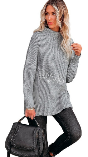 Maxi Sweater Buzo Mujer - Art. Sienna - Espacio De Bellas!