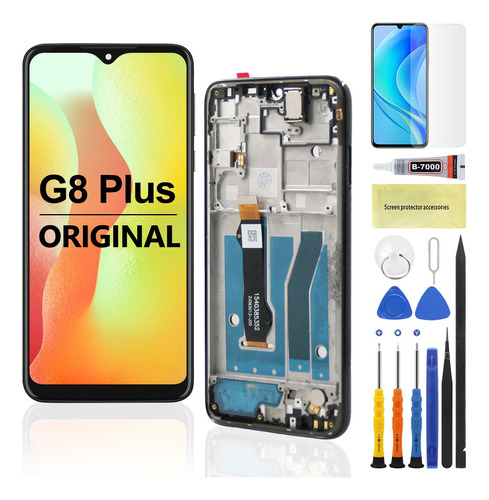 Pantalla Lcd Para Moto G8 Plus Xt2019 Con Marco Original