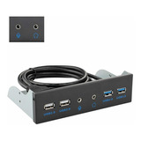 Usb 3 0 Concentrador Del Panel Frontal Unidad Óptica 5...