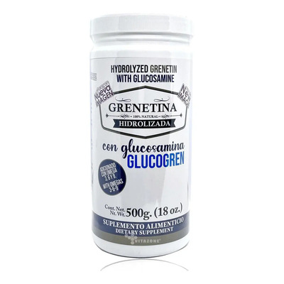 Pretty Bee Grenetina Hidrolizada con Glucosamina y Omega 3,6 Y 9 - 500 gr - Sin sabor | Meses sin interés