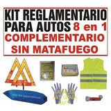 Kit De Seguridad Auto 8 En 1 Complementario Sin Matafuego $