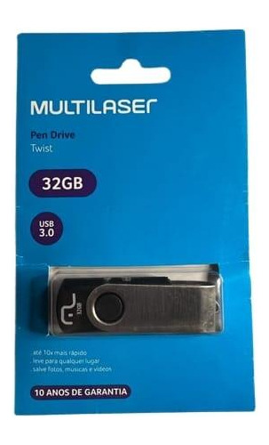 Pen Drive 32gb - Twist Preto 3.0