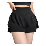 Falda Short Mujer 3 Capas Primavera , Verano 