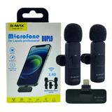 Microfone Lapela Duplo P/ Celular Sem Fio Wireless Universal