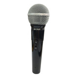Microfone Dinâmico Sm-50 Vk Preto Cabo Xlr De 3mts Leson