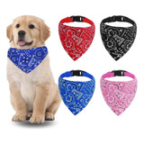 Collar Para Perro Gato Pañuelo Paliacate Varios Tamaños 4pcs