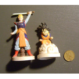 Lote 2 Muñecos Miniatura Dragon Ball Z Goku Gohan