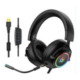 Audifonos Diadema Gamer Anti-ruido Microfono Usb Control Vol