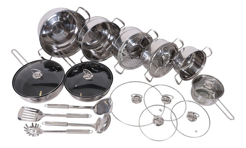 Batería De Cocina Sofia Inox Acero Inoxidable 21 Piezas