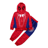 Niño Spider Man Cremallera Sudadera Pantalones 2piezas Juego