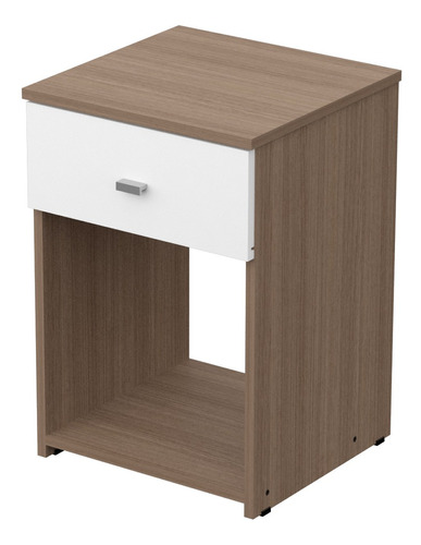 Mesa De Luz Dormitorio 1 Cajón Melamina Dakar Zero