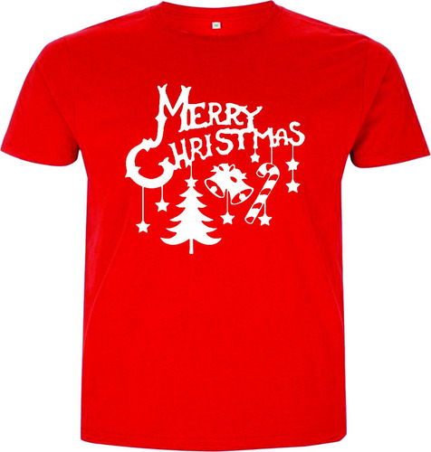 Camisetas Navideñas Merry Christmas I Navidad Adultos Niños 