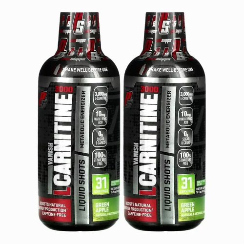 2 Frascos L Carnitine 3000 - Prosupps - 31 Servicios C/u