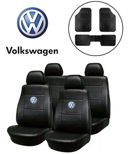 Fundas Asiento Cuerina Vw P Gol Trend Voyage Alfombra 3 Pzs