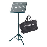 Proel Rsm360m Soporte Atril Stand Para Partitura Con Funda