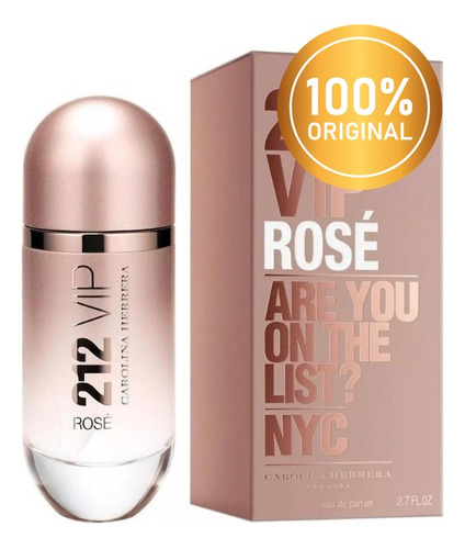 Carolina Herrera 212 Vip Rosé Eau De Parfum (100% Original)