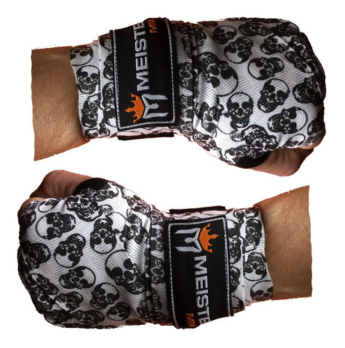 Vendas Boxeo Calavera 1 Par Importada Profesional Mma 4,5m