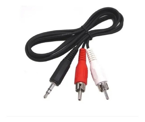 Cable Audio Estéreo Auxiliar Mini Plug Jack A 2 Rca 2 Mts