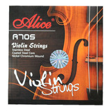 Encordado Para Violin Alice A705 Acero Recubierto En Nickel